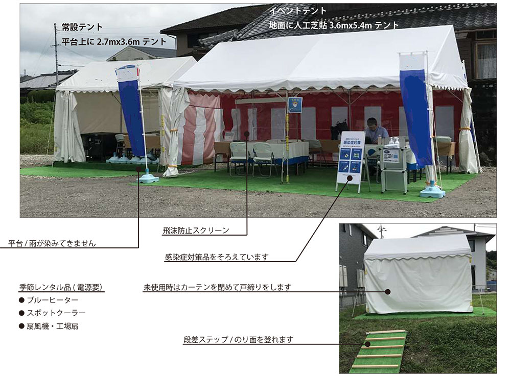 テント設営例