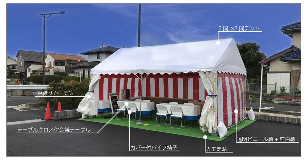 テント設営例